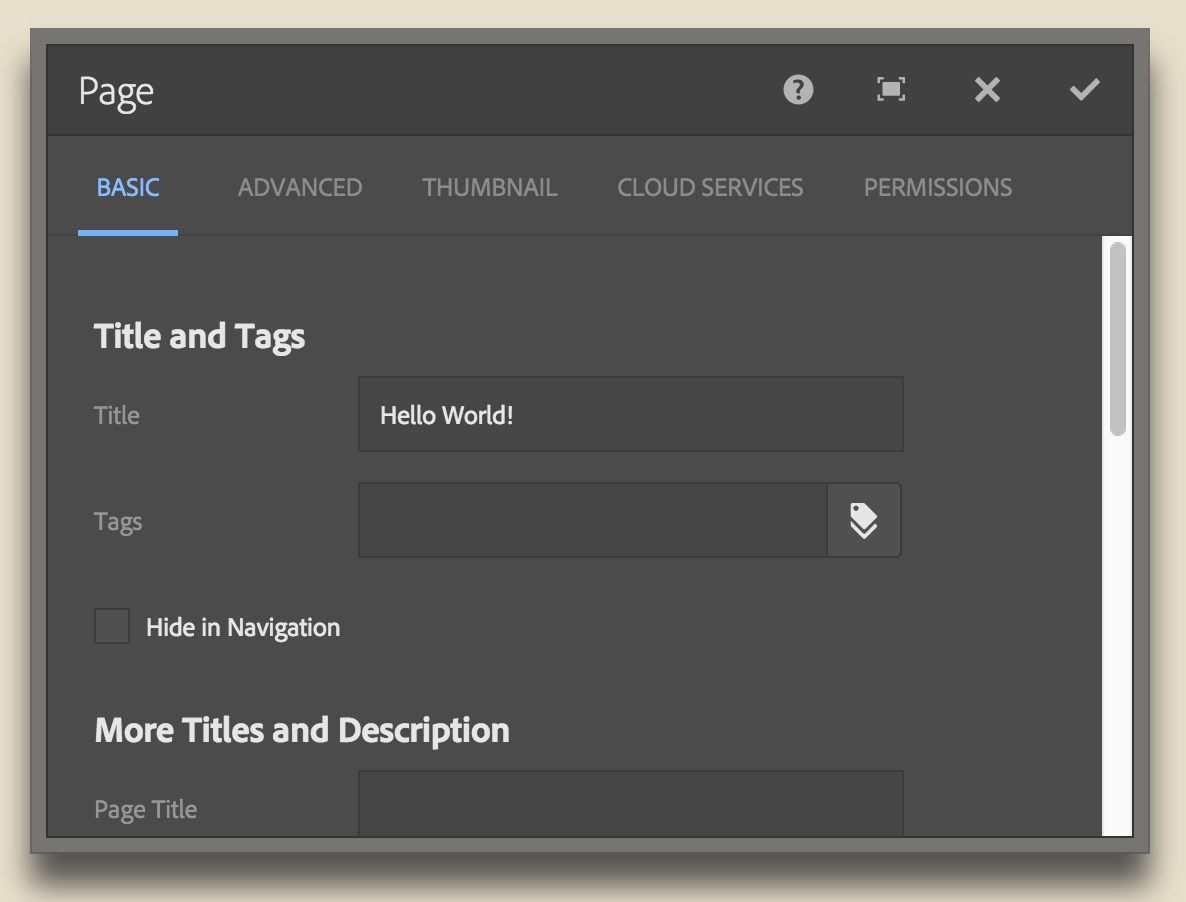 Resizing Touch UI component dialogs