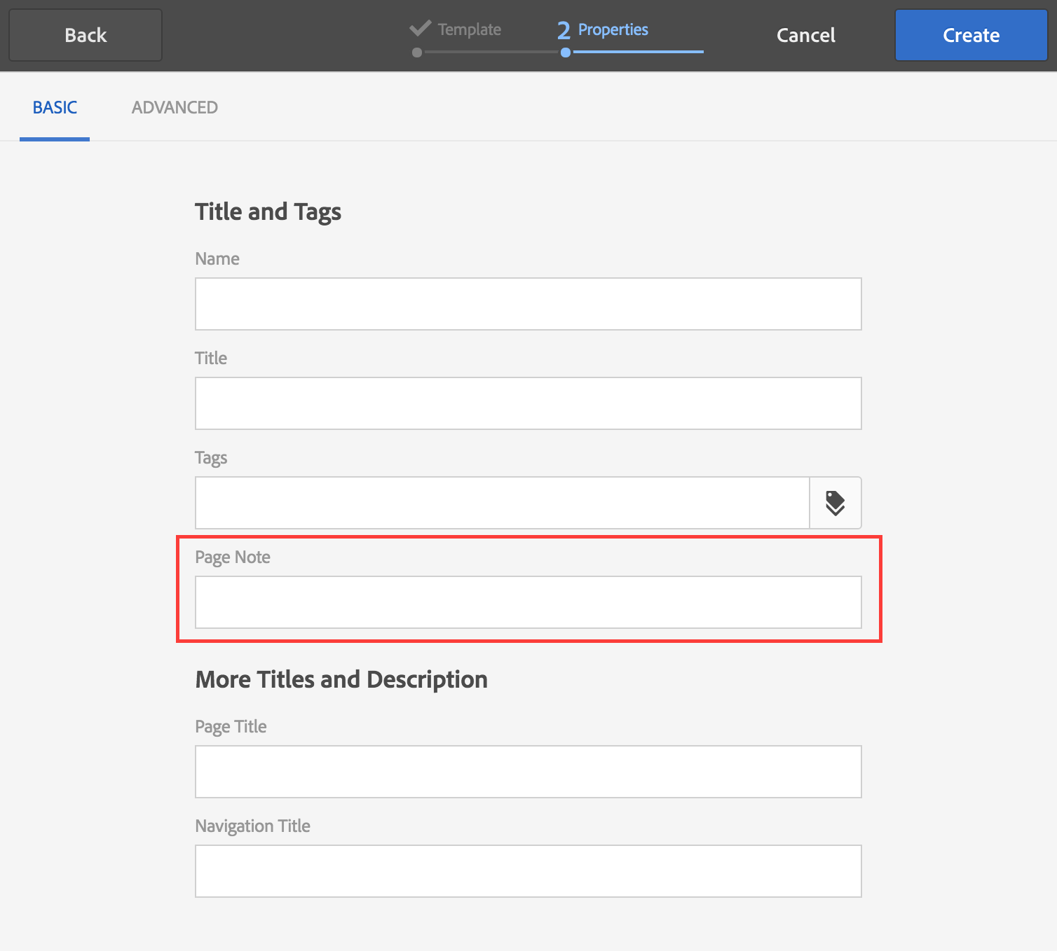 Adding to the Create Page Wizard in Touch UI